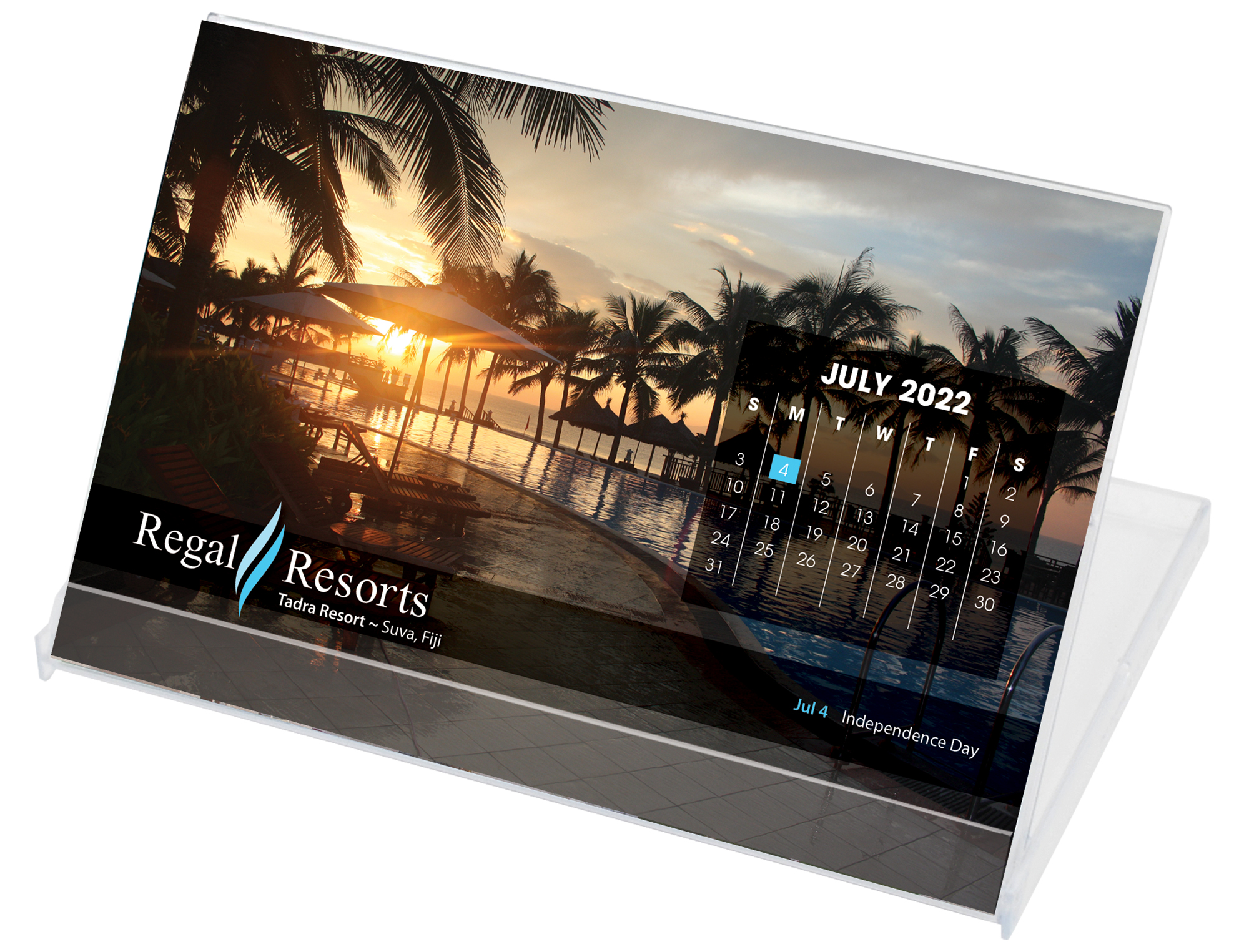 Jewel Case Calendar w/Custom Photos (4x6)