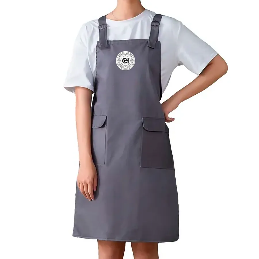 Double Shoulder Strap Pocket Apron 3