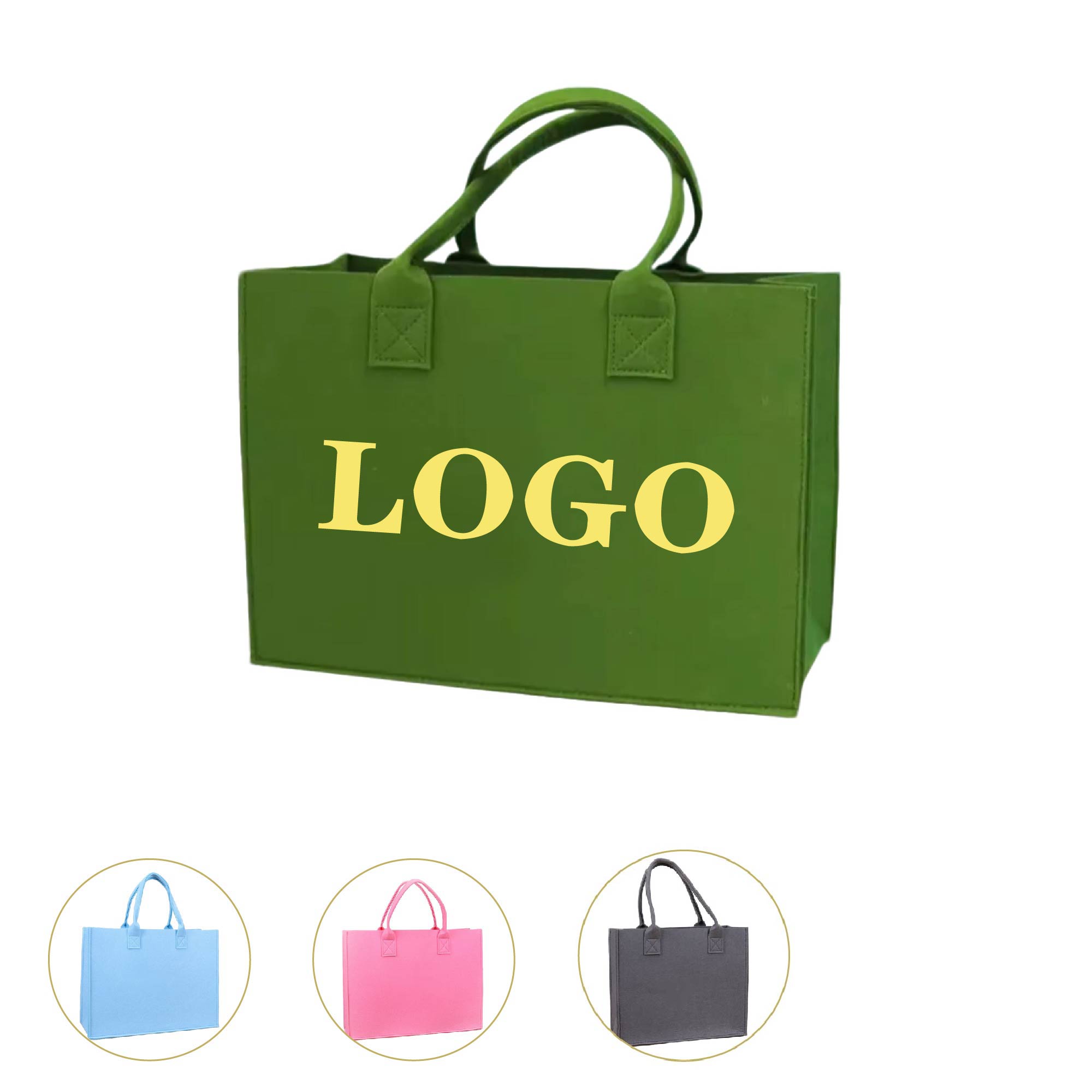 MOQ 10pcs Felt Tote Bag 3