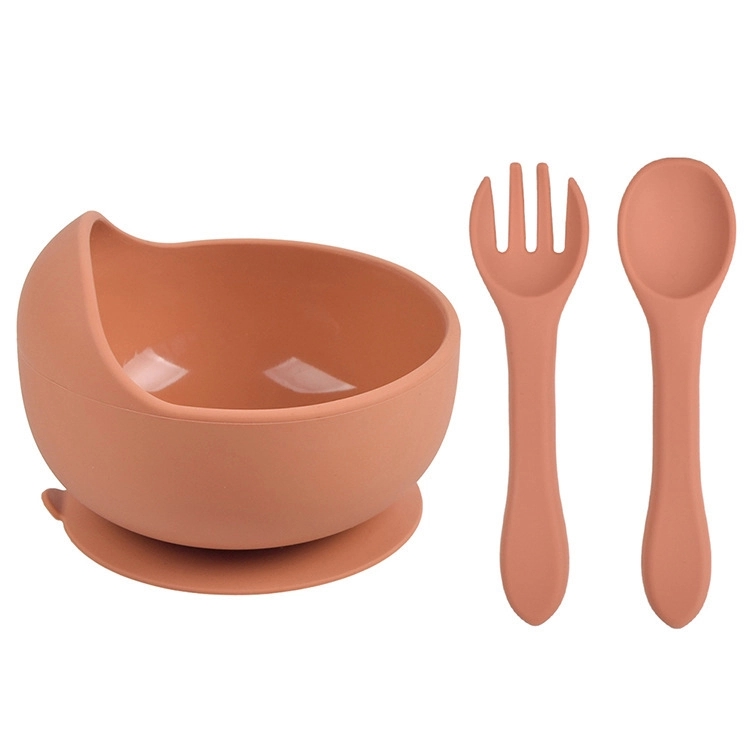 Silicone Suction Bowls for Baby with Spoon and Fork 21
