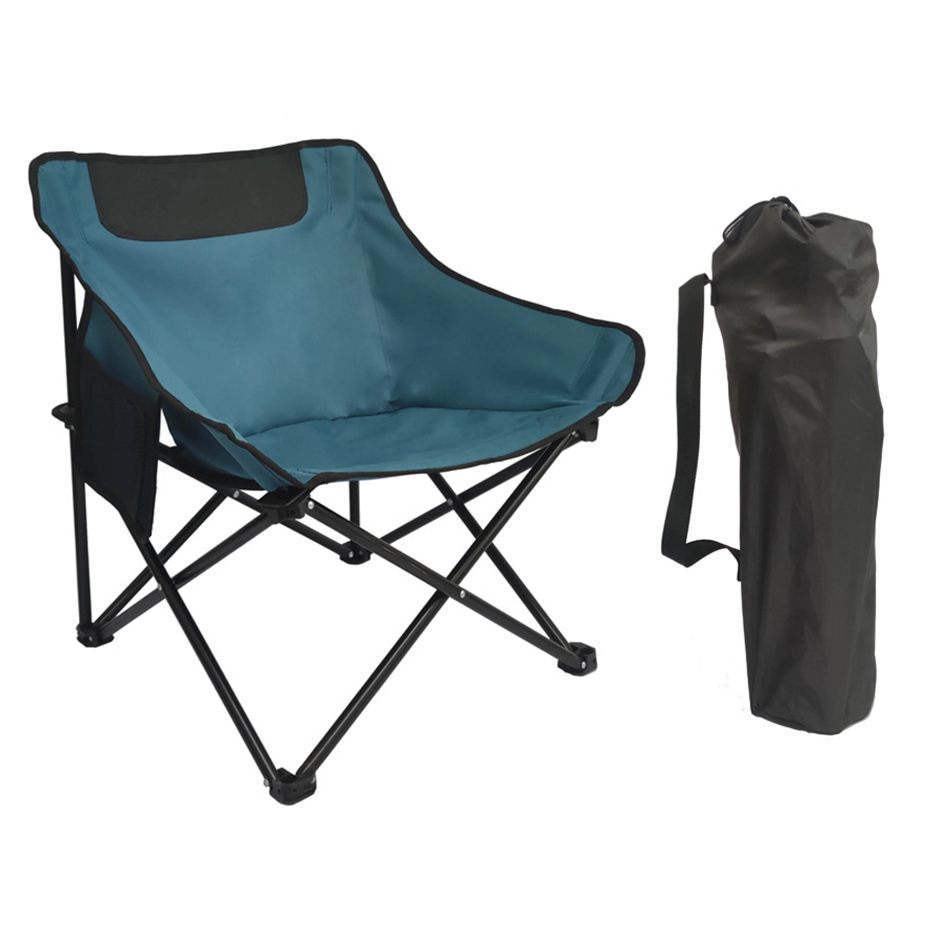 Outdoor Round Oxford Fabric Folding Chair 4