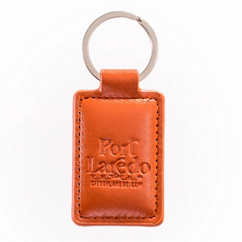 Leatherette Rectangle Key Chain 2