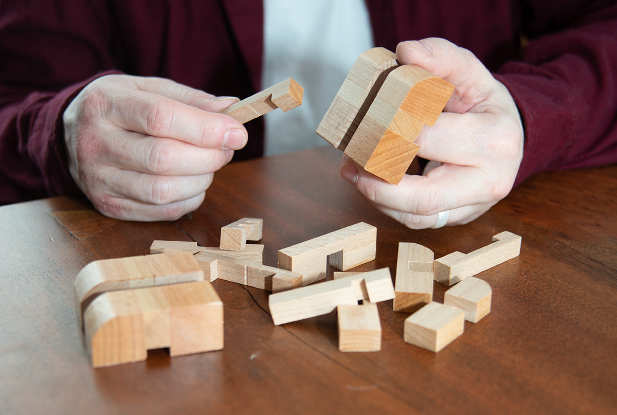 Wooden Rhombus Puzzle 7