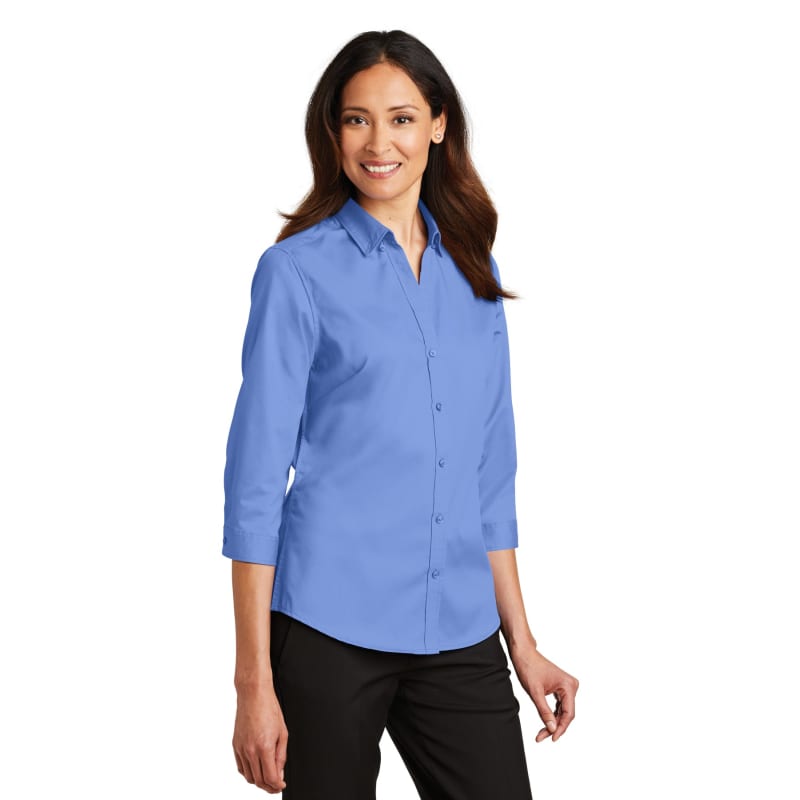 Port Authority Ladies 3/4-Sleeve SuperPro Twill Shirt. 8
