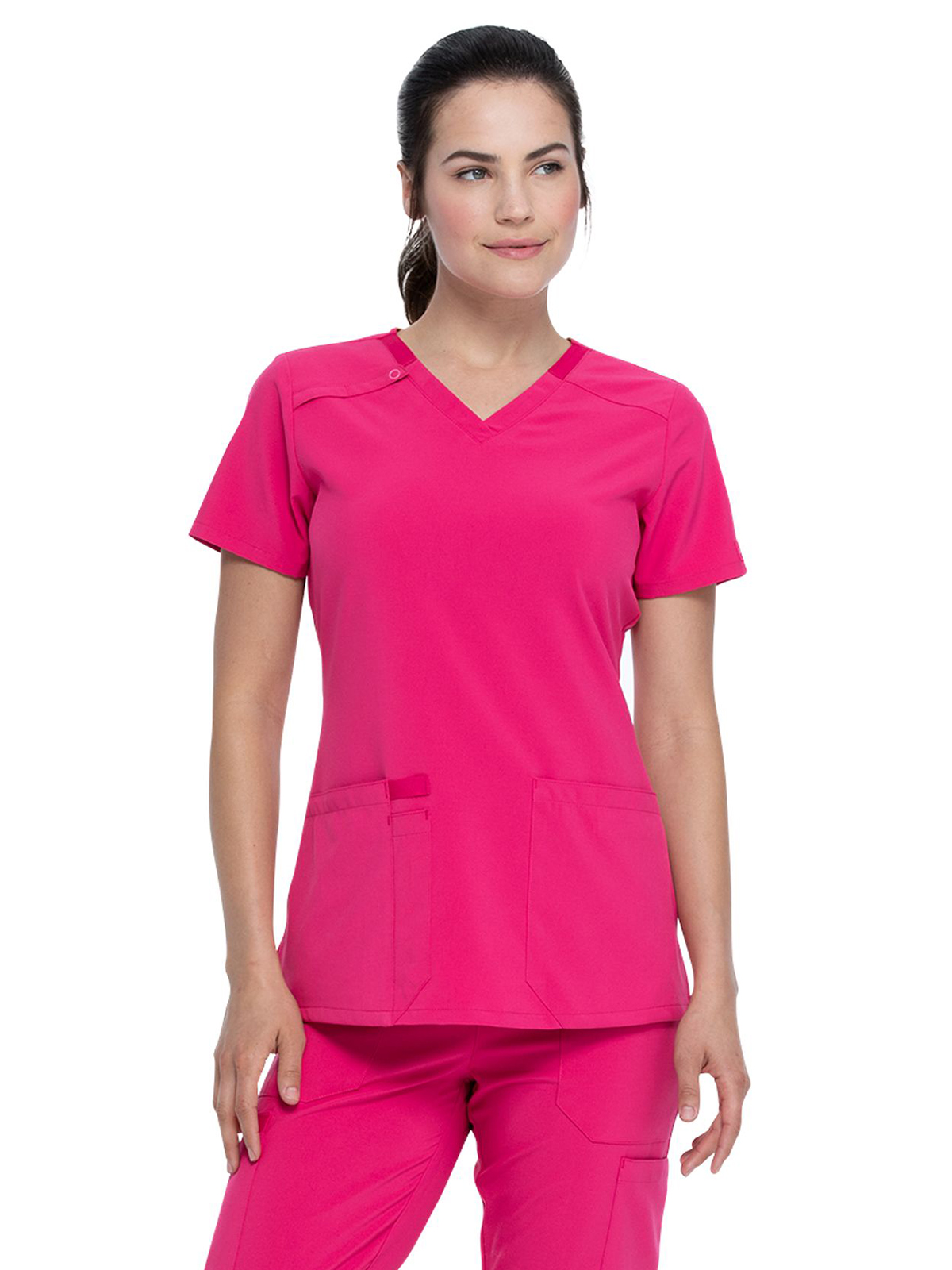 Dickies Medical - EDS Essentials - Women's 2-Pocket Contemporary V-Neck Top 35