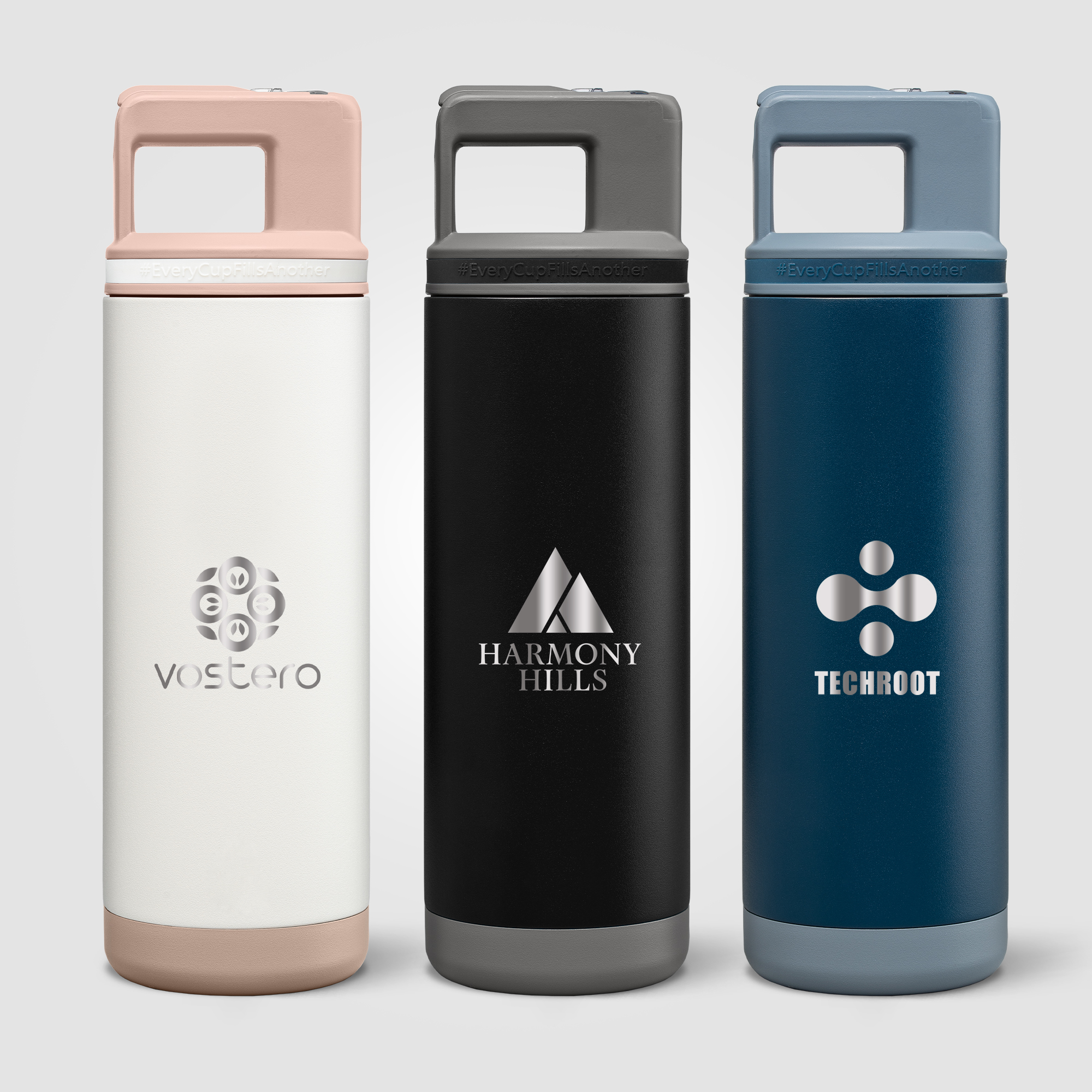 Grosche Alpine Stainless Steel Removable Straw Flip n' Sip Bottle - 20oz 4