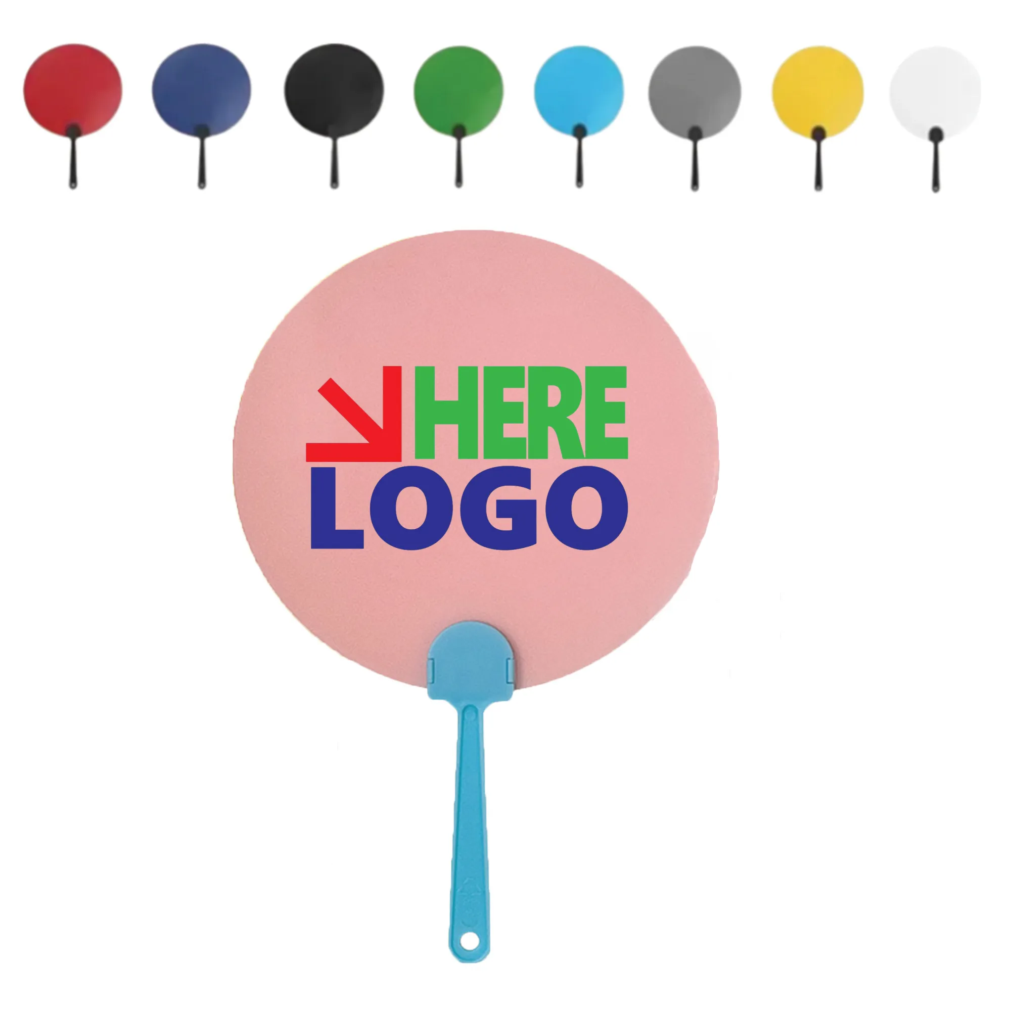Full Color Plastic Hand Fan 1
