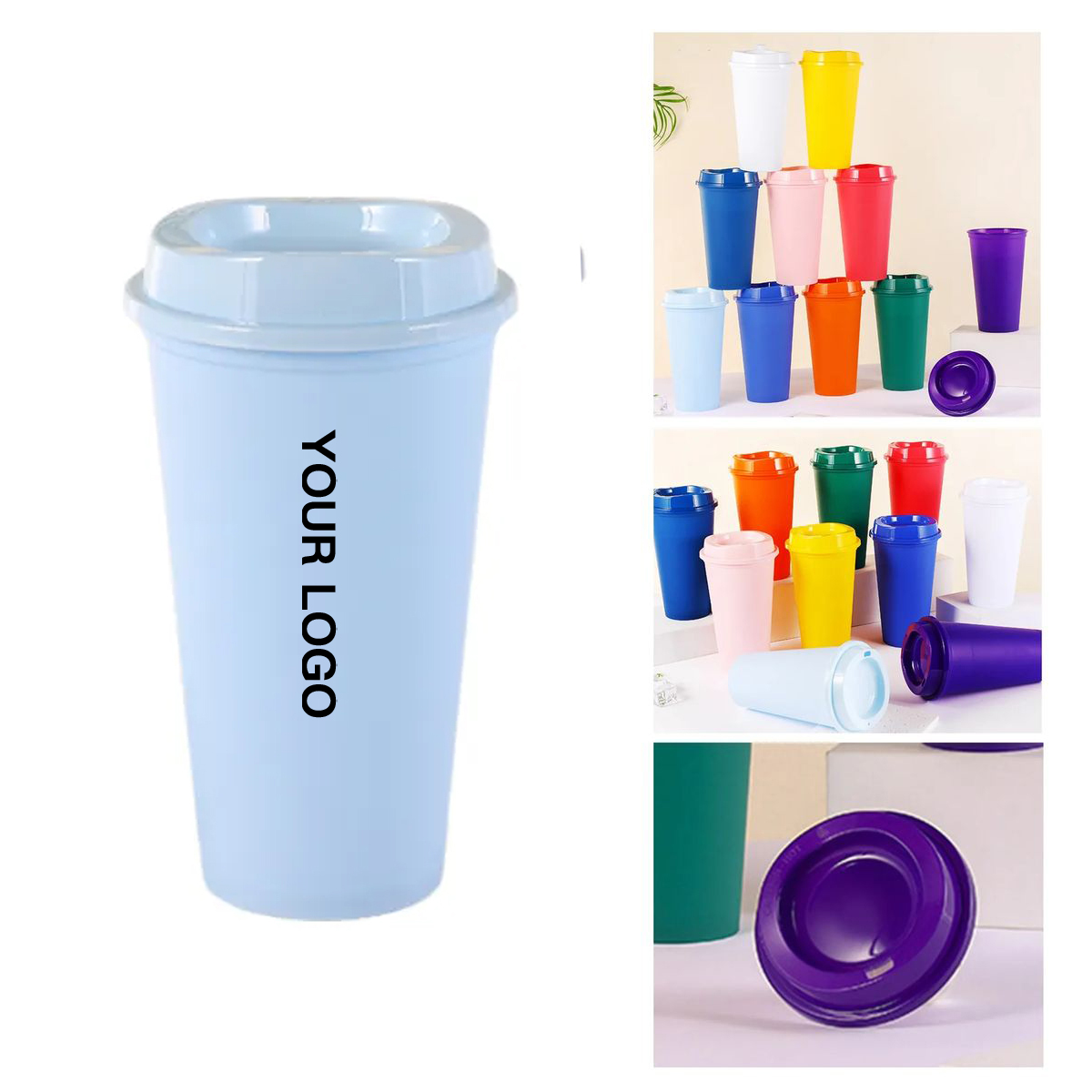 Leak Resistant Beverage Cup with Snap Lid 12