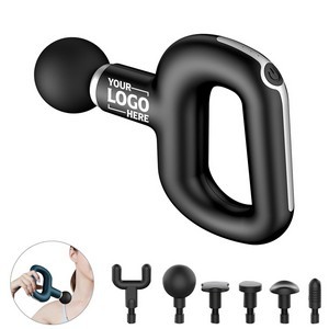 Ring Shaped Muscle Vibration Massager Tool With 3 Speed Settings And 6 Interchangeable Heads 5