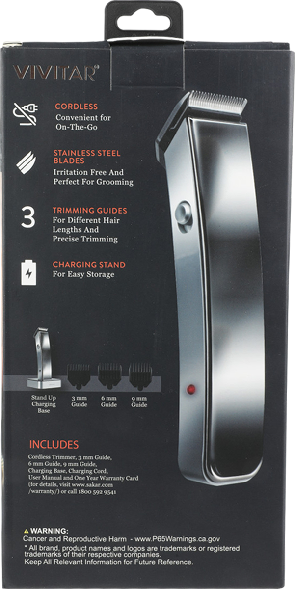 Vivitar® Rechargeable Cordless Hair Trimmer 8