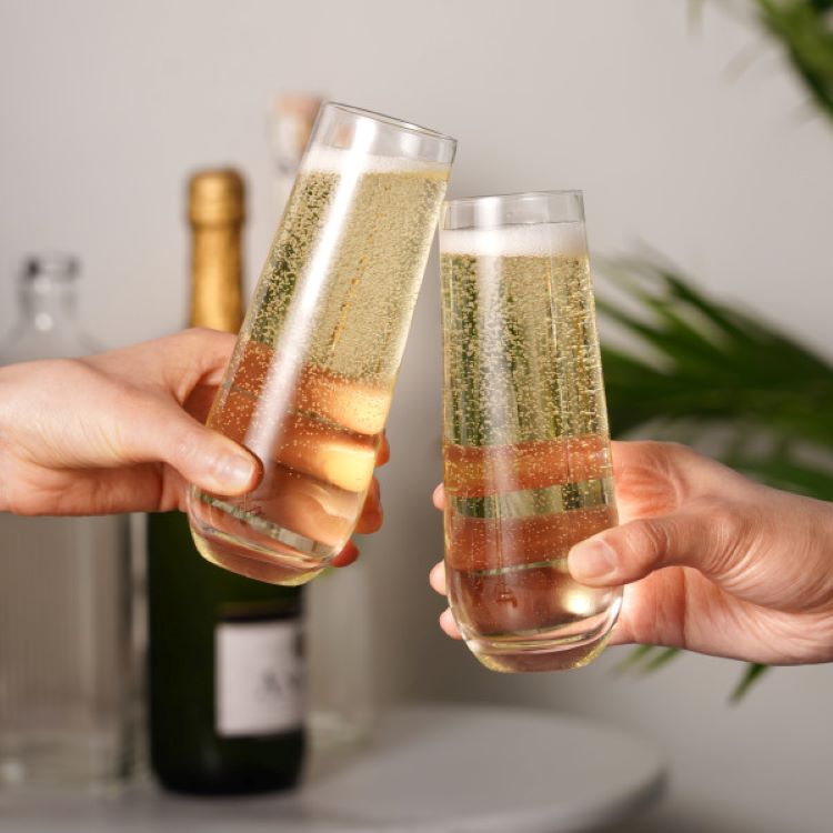True® Stemless Champagne Flute, set of 4 1