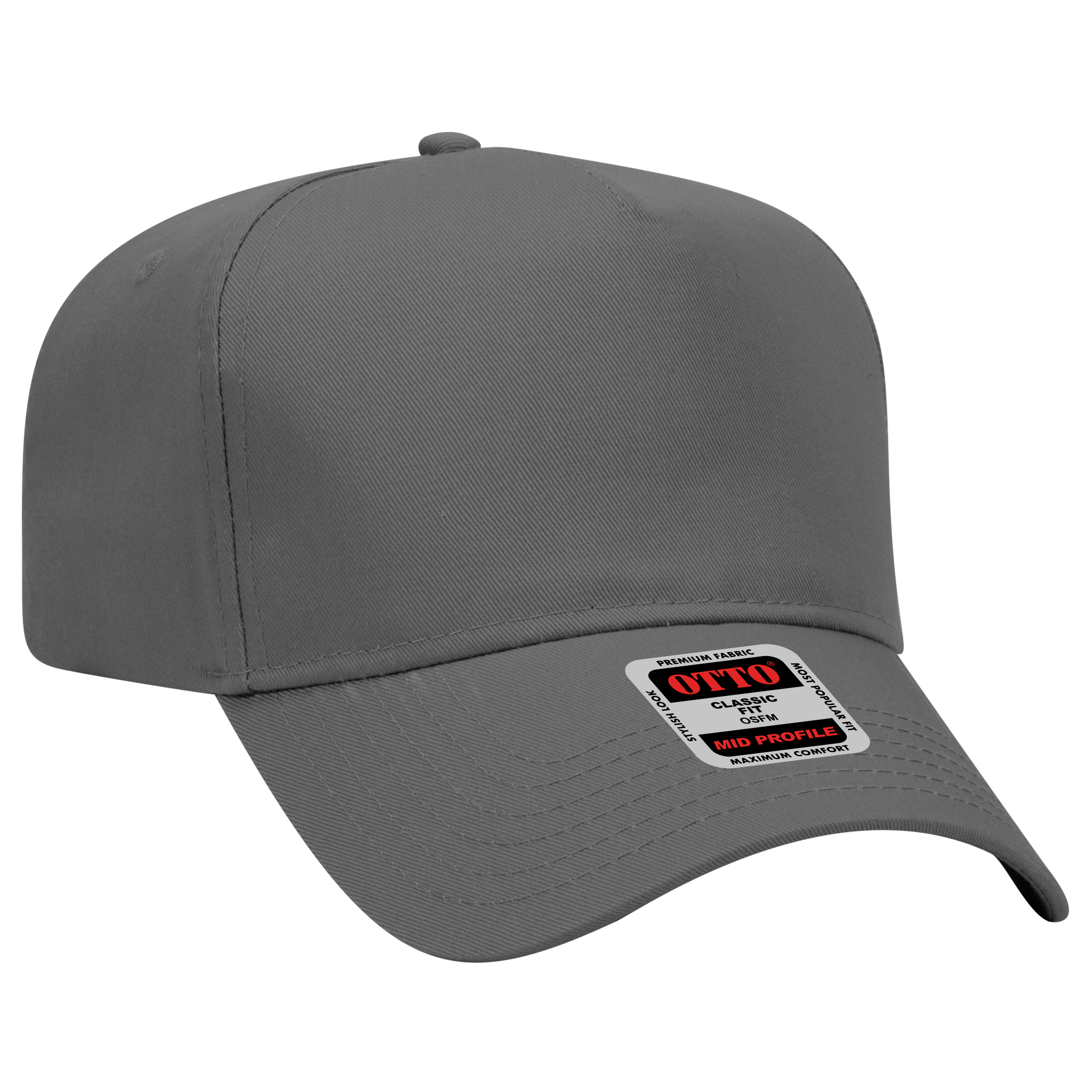 OTTO CAP® 5 Panel Mid Profile Baseball Cap 115