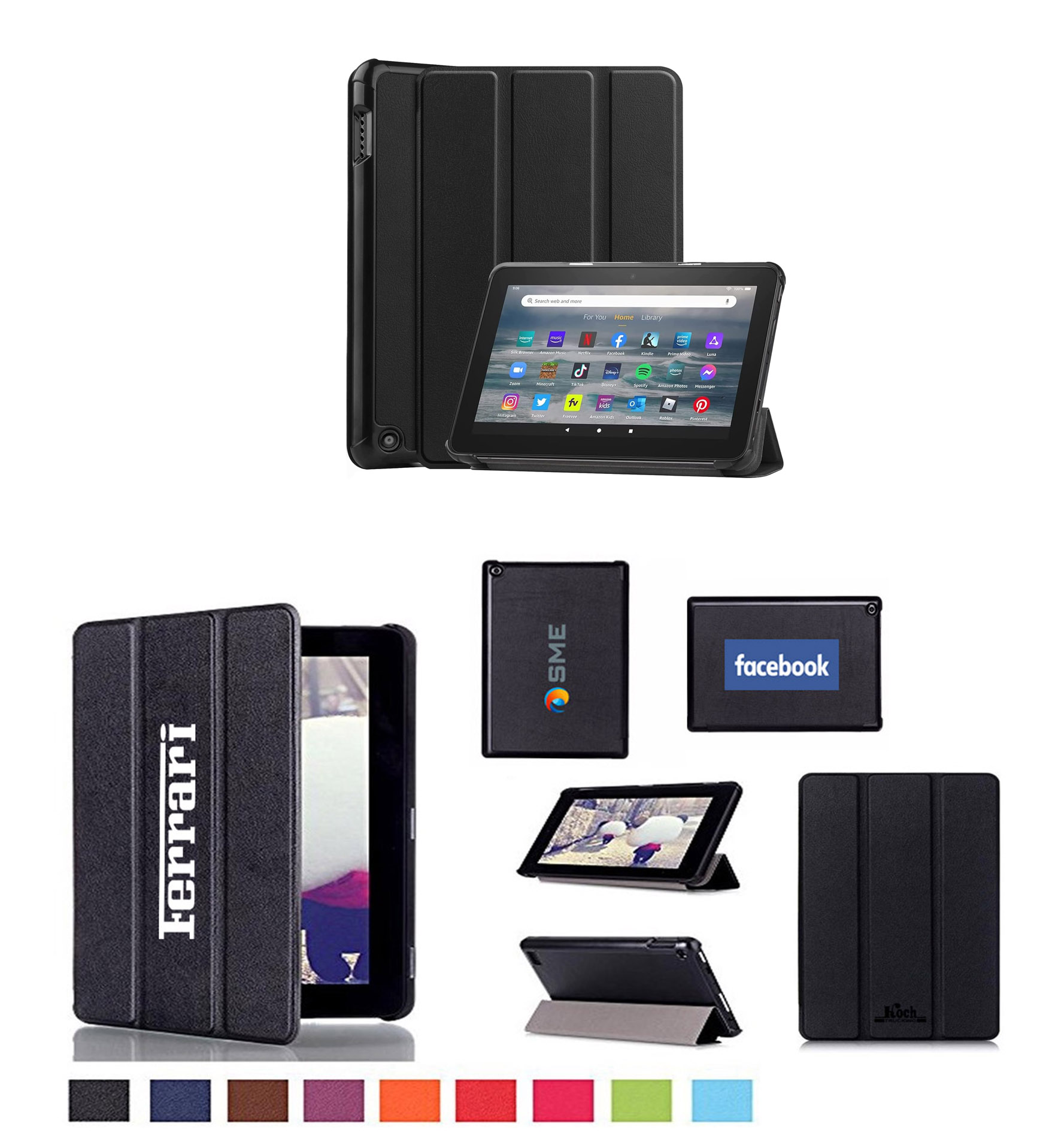 iBank ® Smart Cover Case for Kindle Fire 7 Tablet (12th Generation, 2022) 1