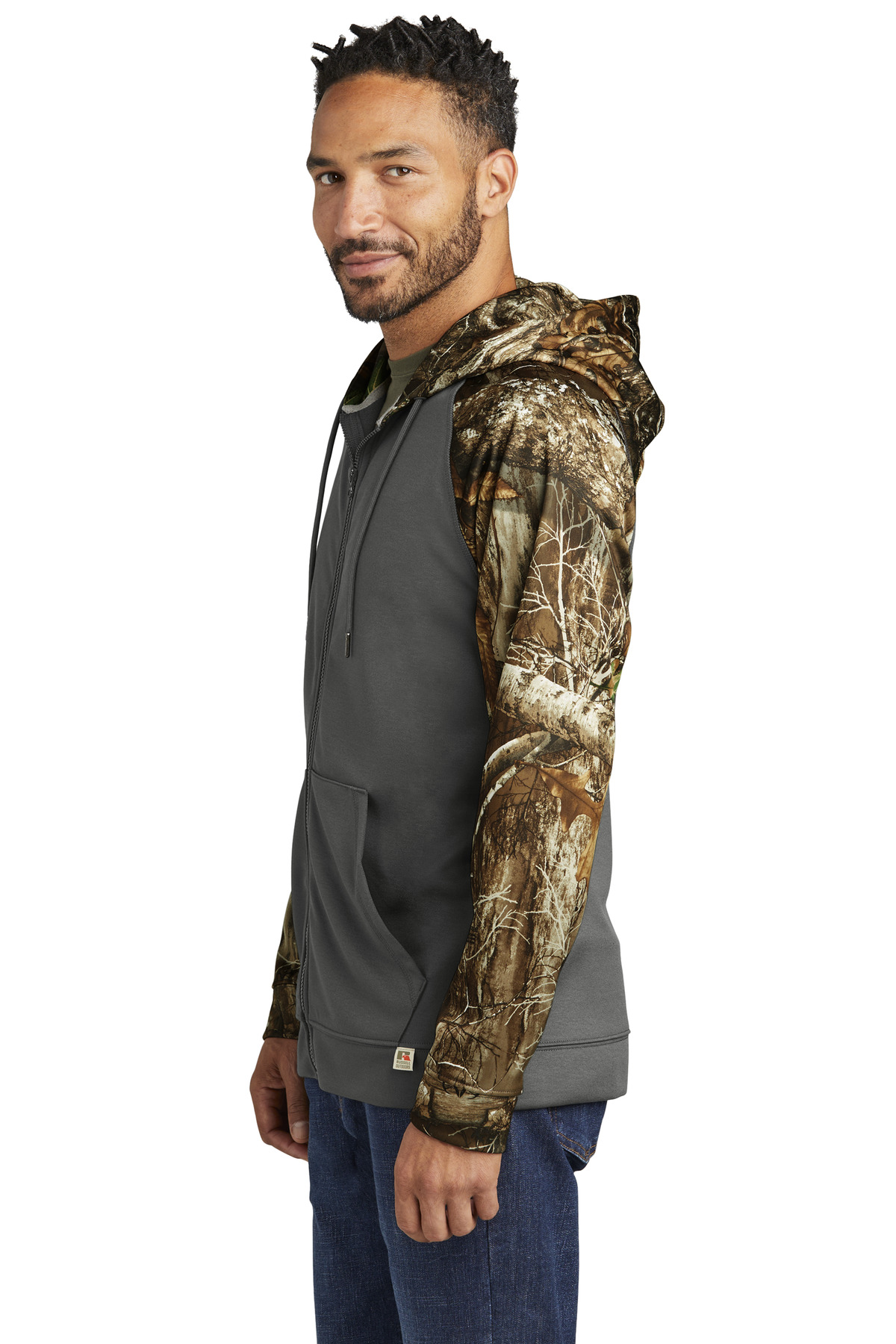 Russell Outdoors Realtree Performance Colorblock Full-Zip Hoodie RU452 4