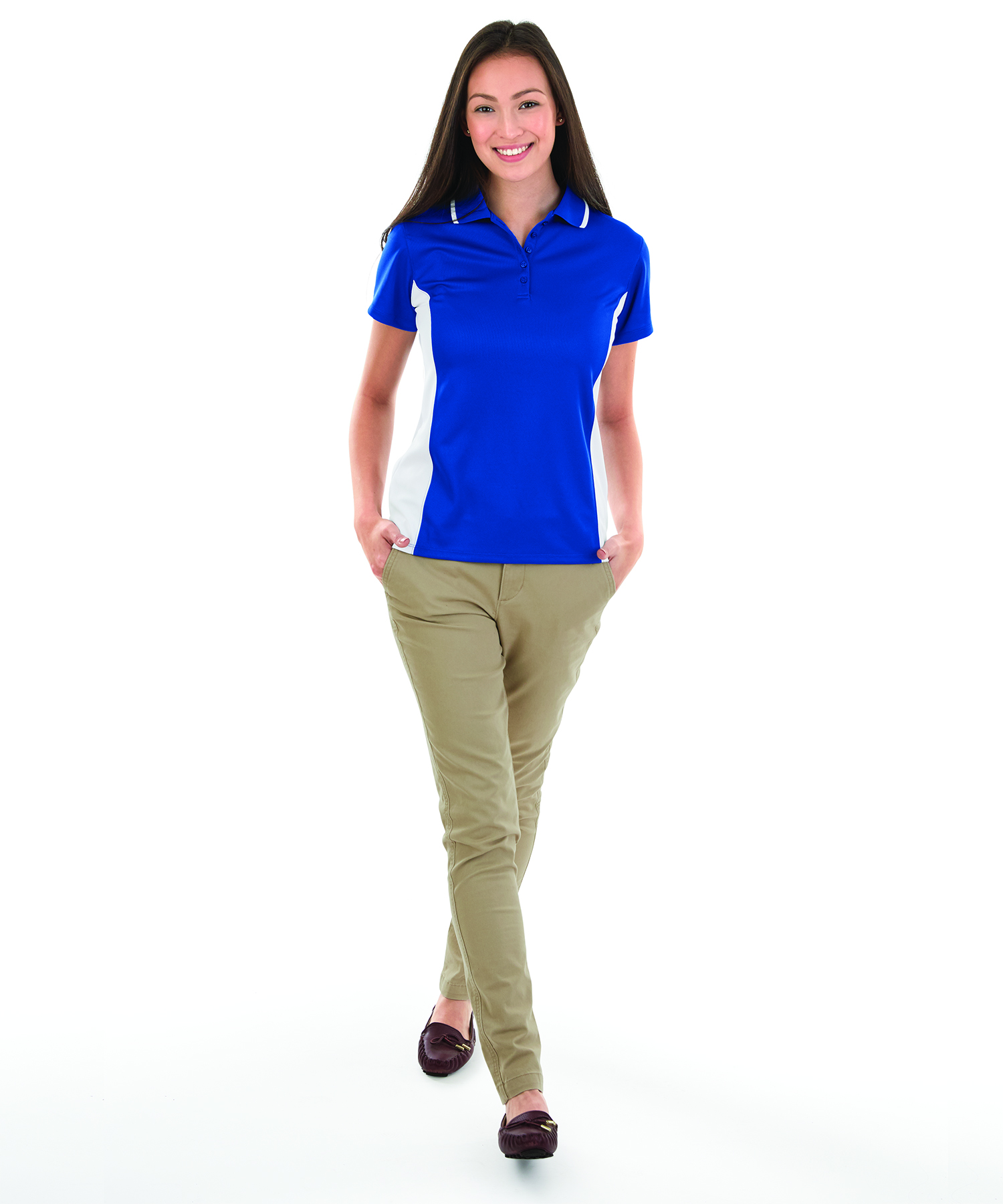 Women's Color Blocked Wicking Polo 52