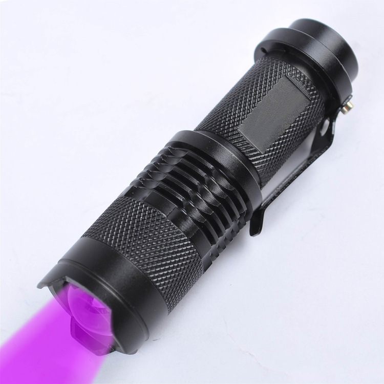 Mini Zoomable 3 Modes UV-Ultraviolet Led Flashlight 1