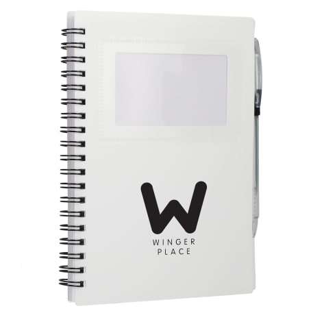 FSC® Recycled 5" x 7" Star Spiral Notebook with Pe 205