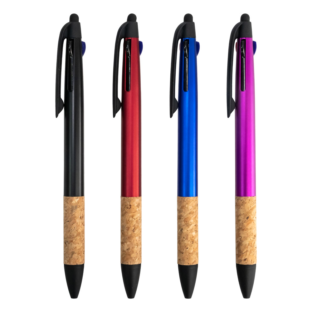 3 Color Pen w/ Cork Grip 4