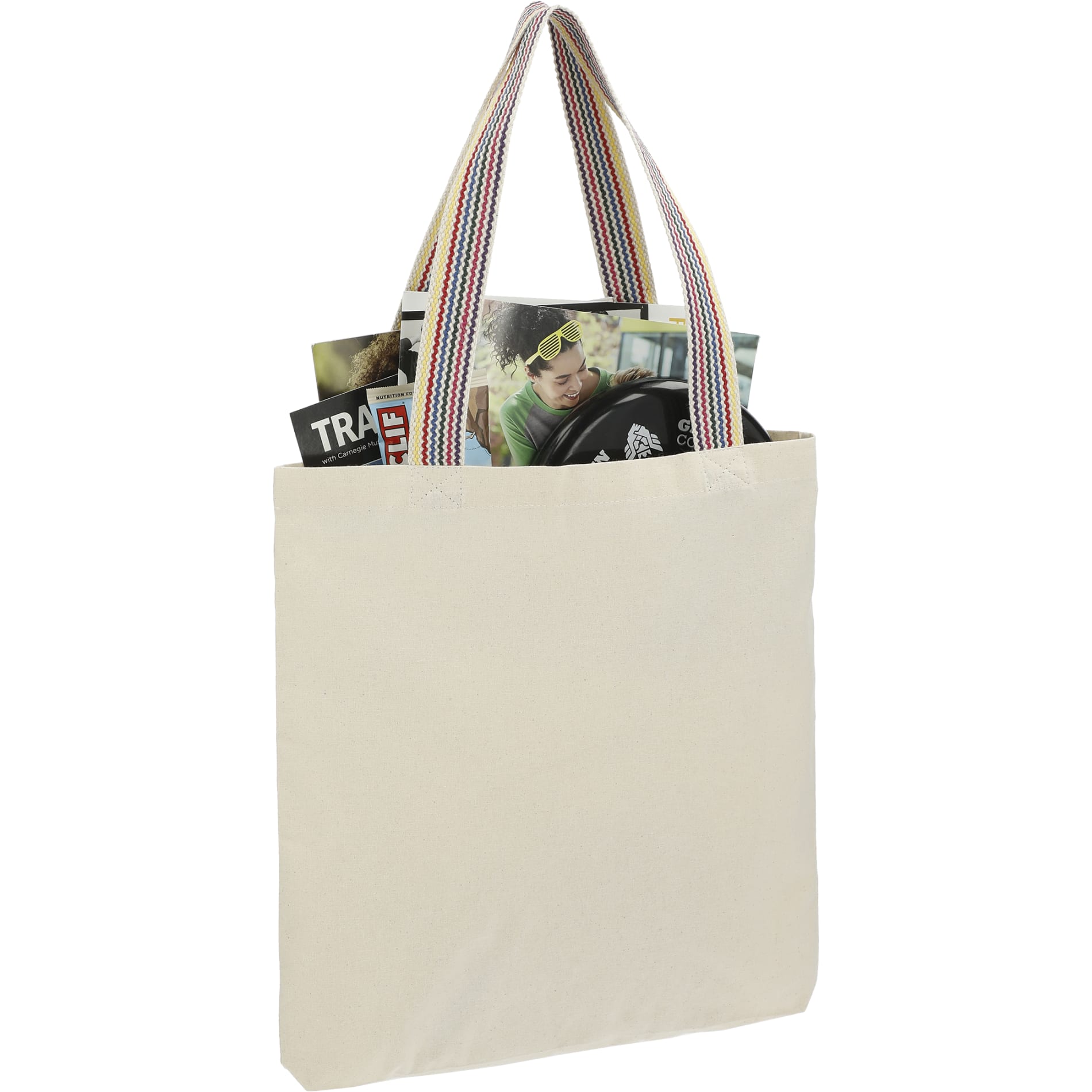 Rainbow Recycled 6oz Cotton Convention Tote 19