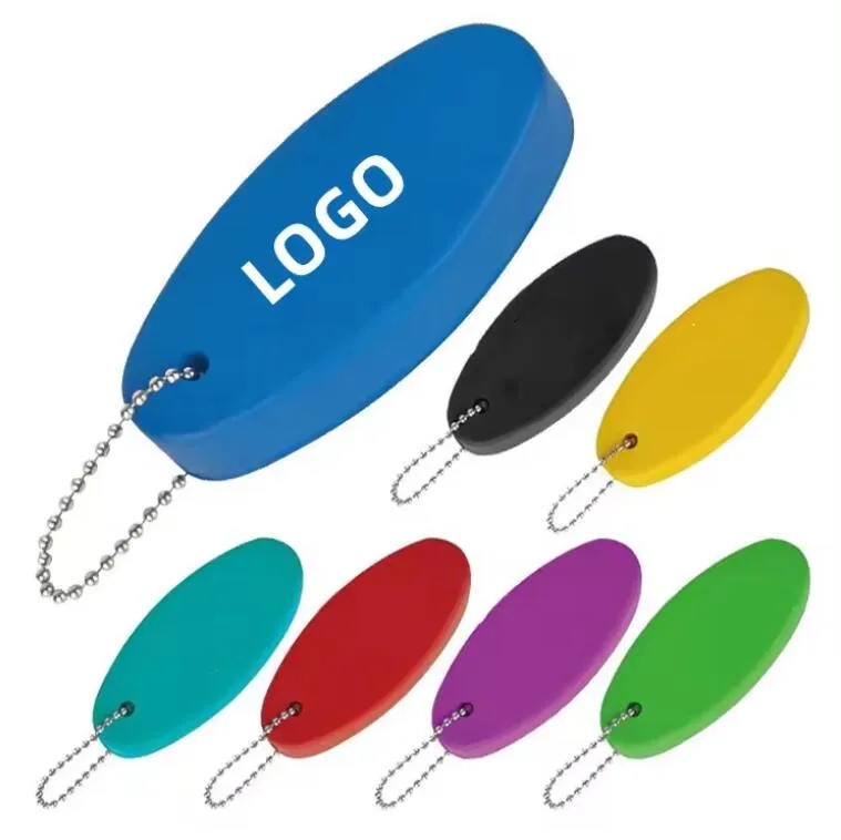 Oval PU Float Keychain 3