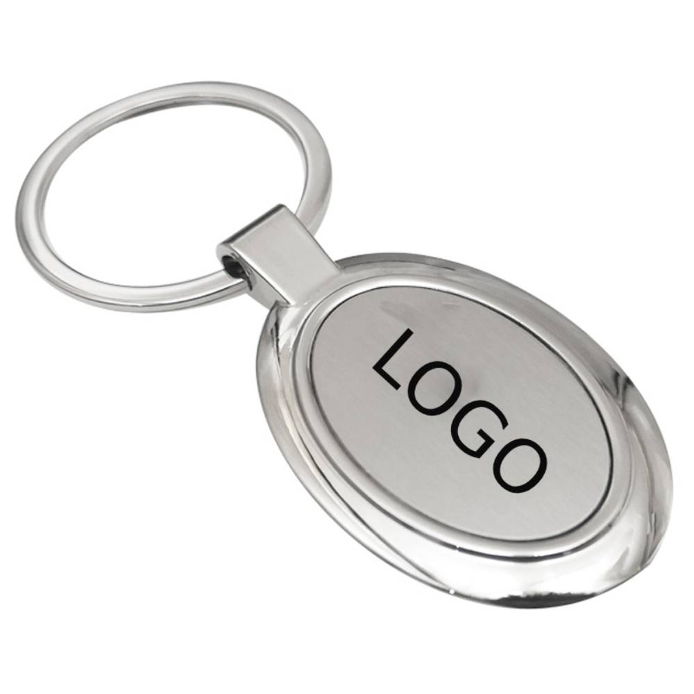 Oval Single Card Patch Key Chain 1