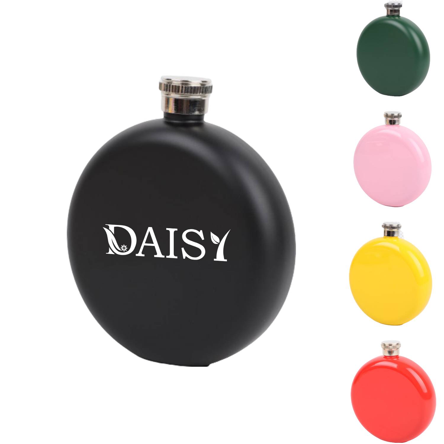 5oz Solid Round Hip Flask 3