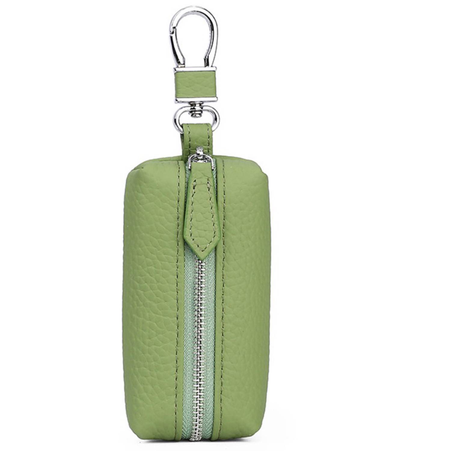 Genuine Leather Car Key Holder with Clip 4