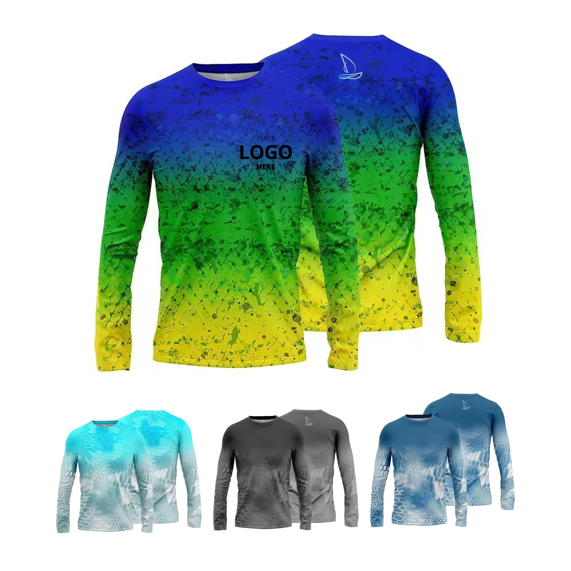 Sublimated Long Sleeve Fishing T Shirt 1
