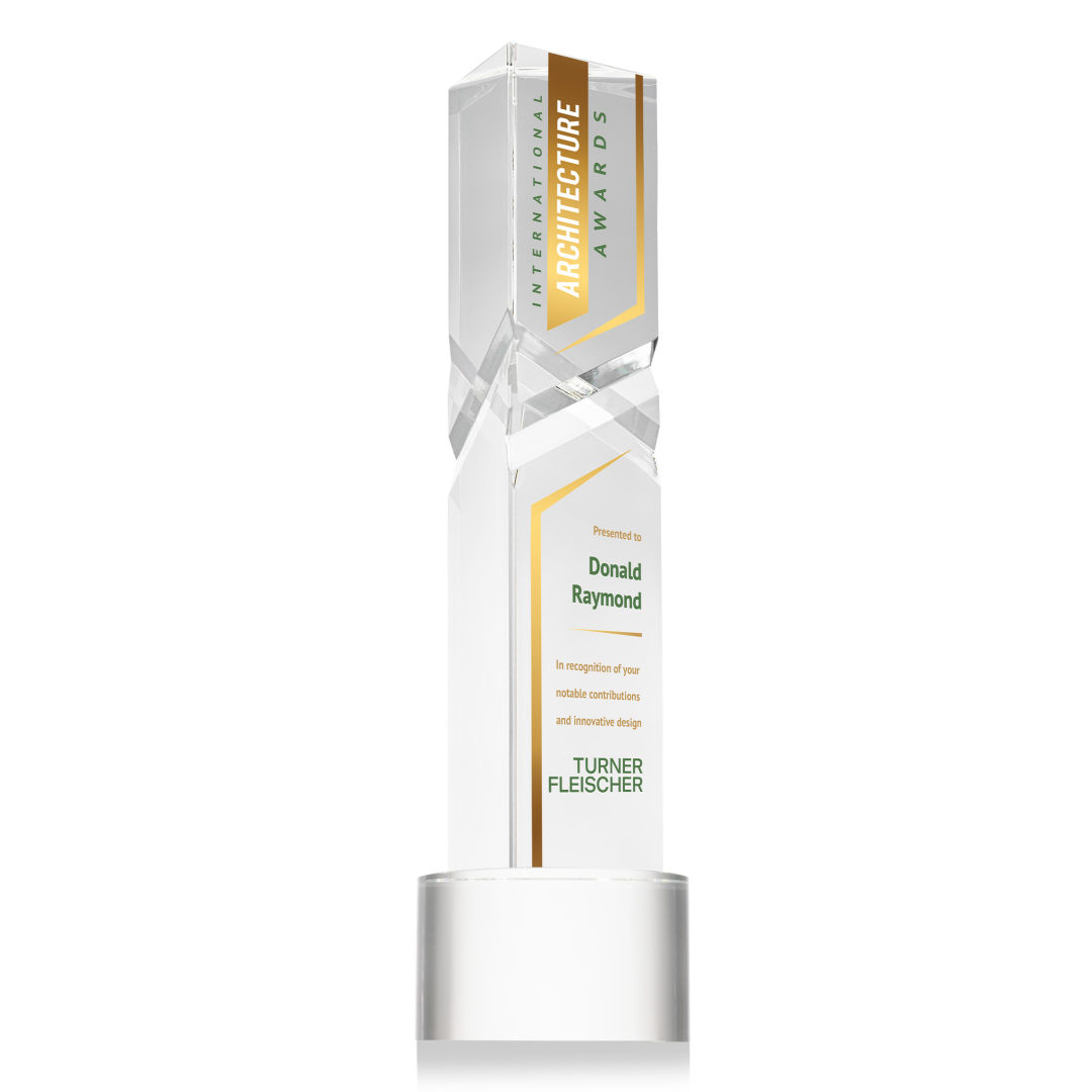 Oakham VividPrint™ Award on Marvel Base - Clear