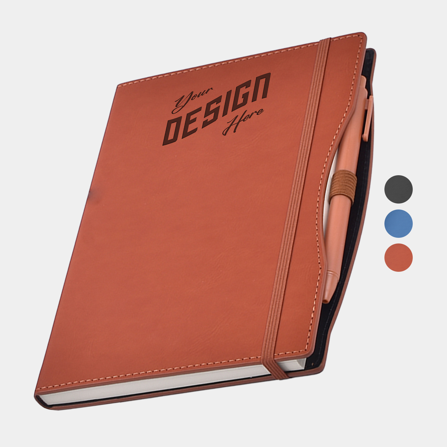 TiTUS® Executive Companion A5 Notebook with Pen & Elastic Band Closure 2