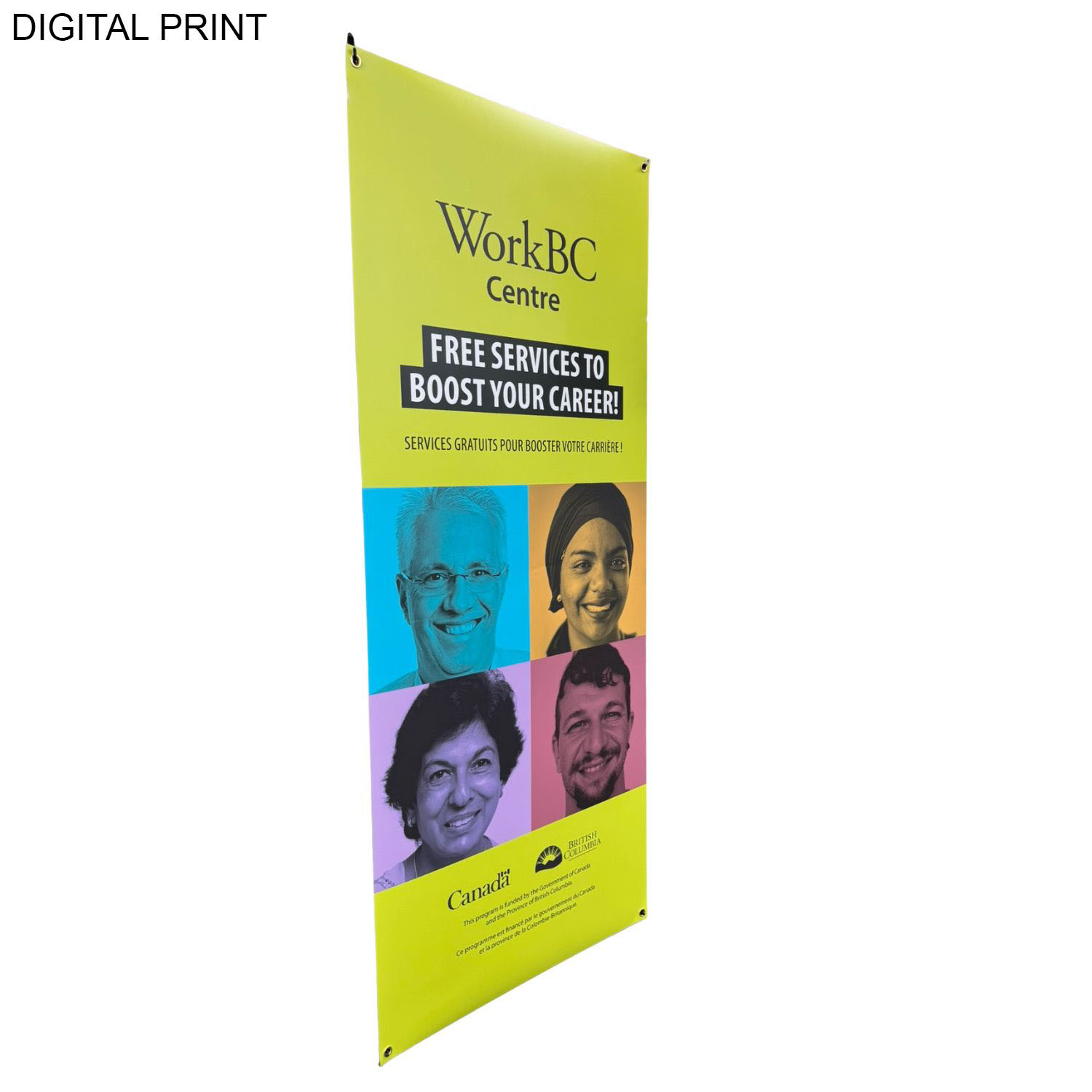 48Hr Quick Ship - Tradeshow Package, Tripod Banner with Graphics DP788 + Sublimated Tablecover SU499 5