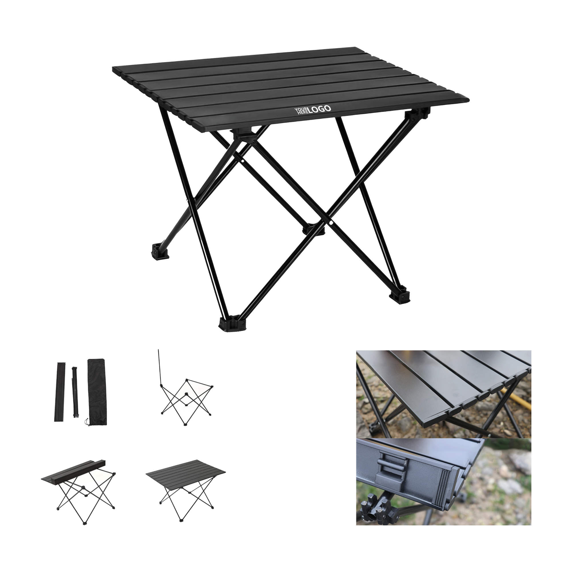 Outdoor Alloy Carbon Steel Folding Camp Table 3