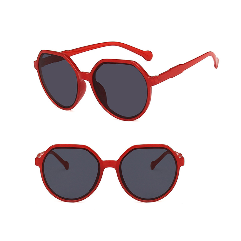 Polygonal retro tawney sunglasses 7