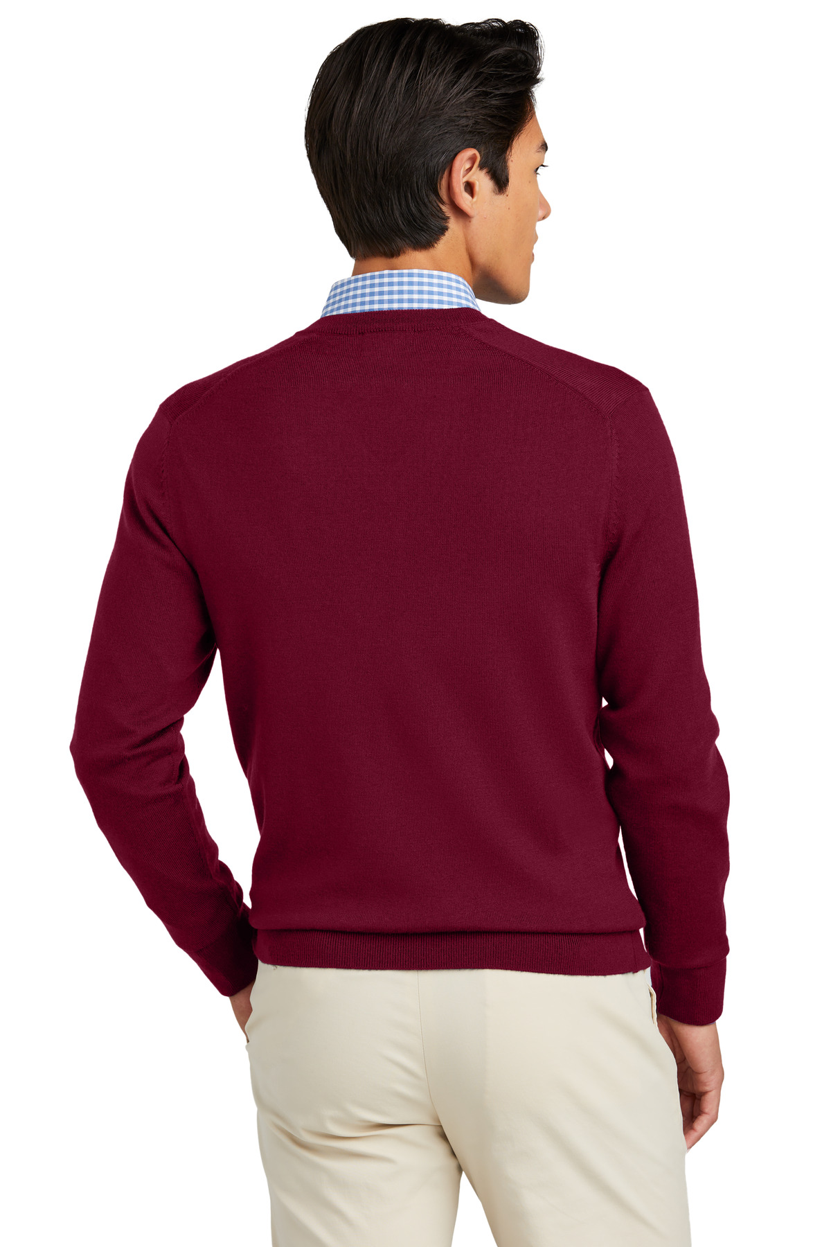 Brooks Brothers Washable Merino V-Neck Sweater BB18410 11