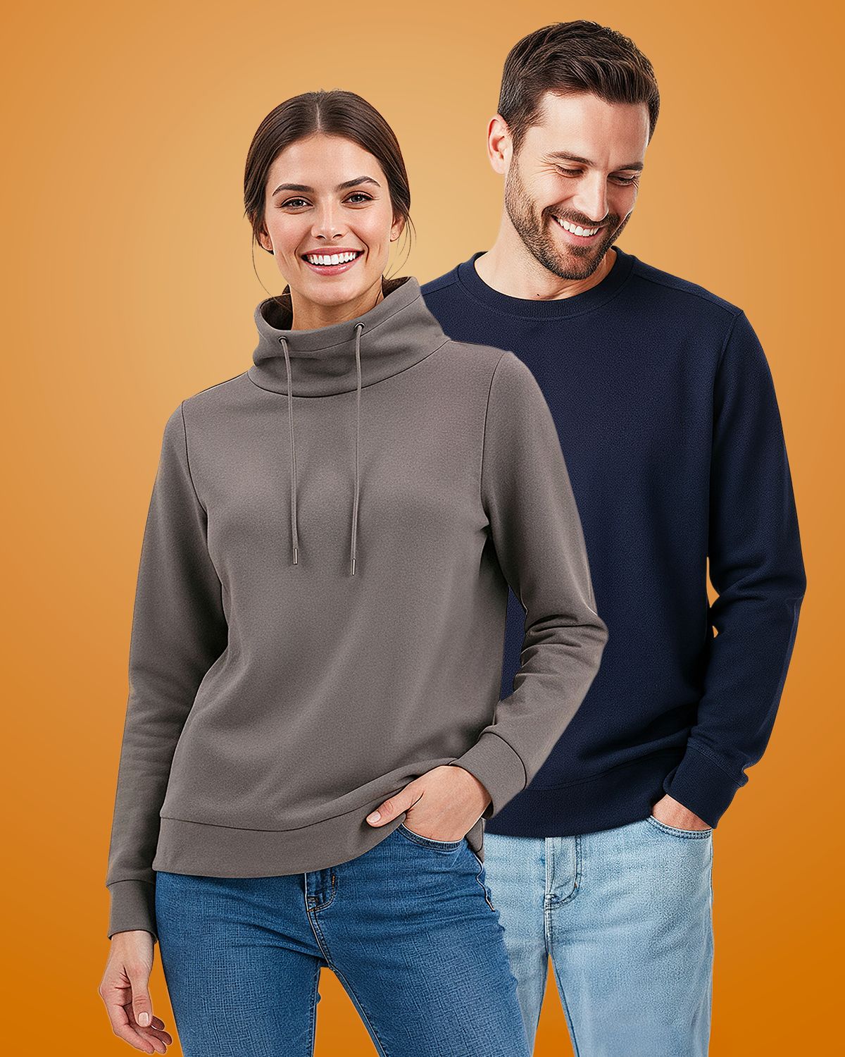 Clique Haven Recycled Mens Crewneck Sweatshirt 3