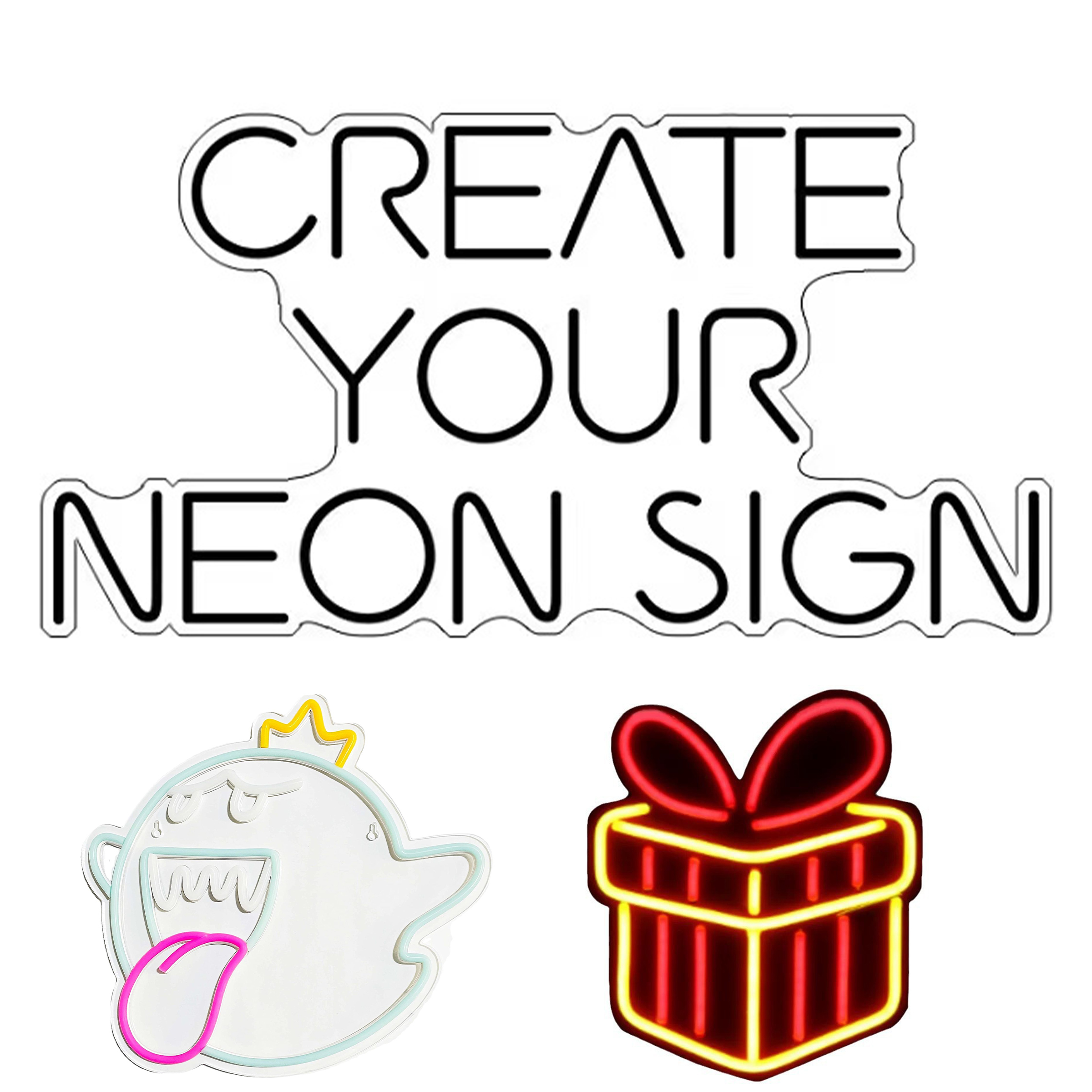 Plastic Personalized Neon Led Signs 2