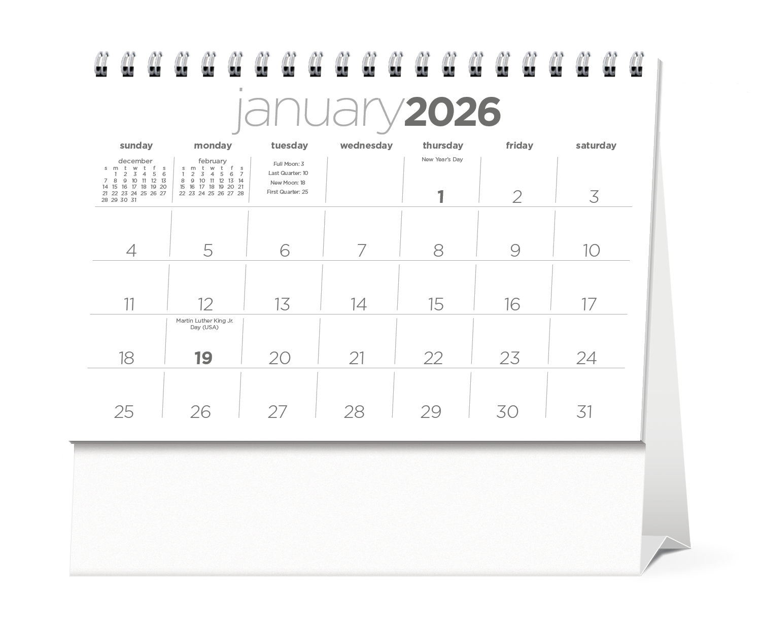 Triumph® Calendars Simplicity Large Desk Calendar 9