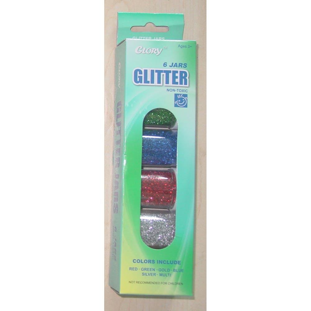 Glitter Jars - 6 Assorted Colors 0.75 oz 2