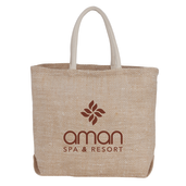 Herringbone Jute Tote 26