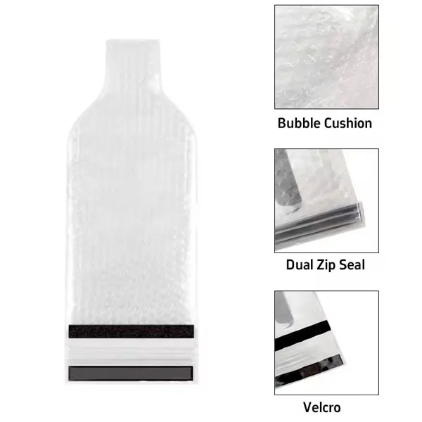 Travel Wine Bottle Bubble Wrap Bag 8