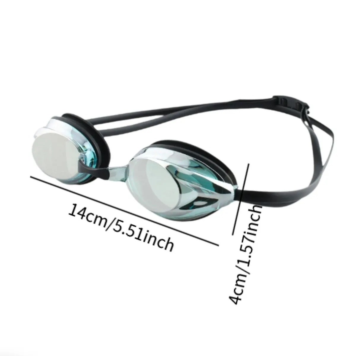 Anti-Fog Electroplated Swim Goggles with Adjustable Strap 1