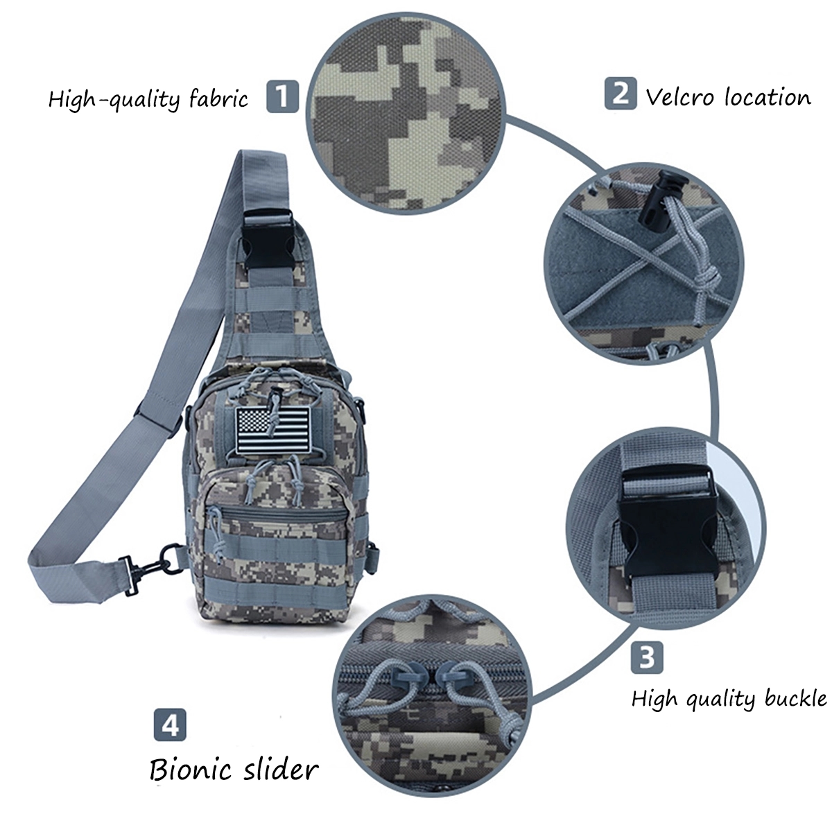 Outdoor Military Cross-body Molle Sling 8