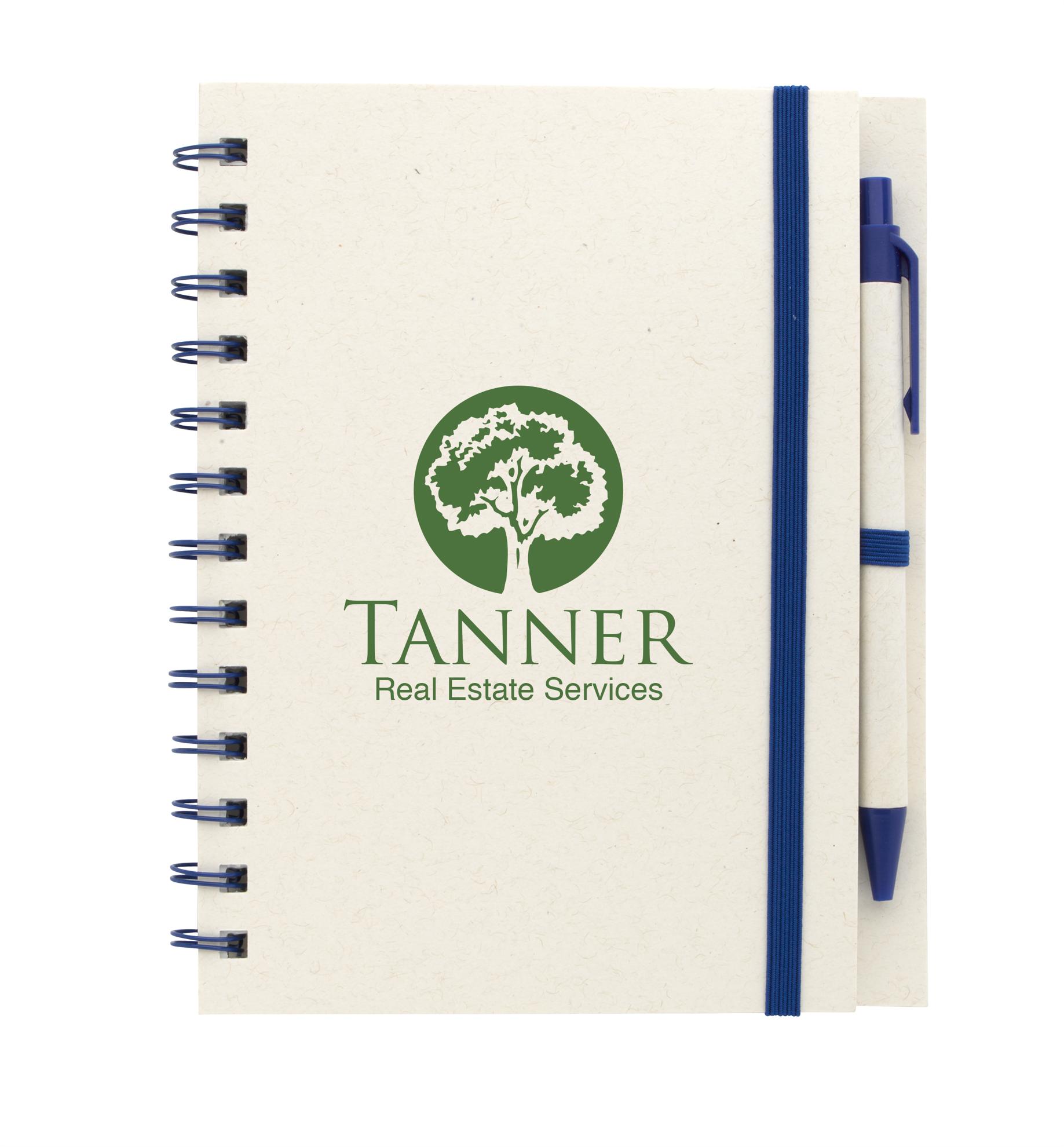 Good Value™ BoC Recycled Paper Spiral Notebook with Pen 1