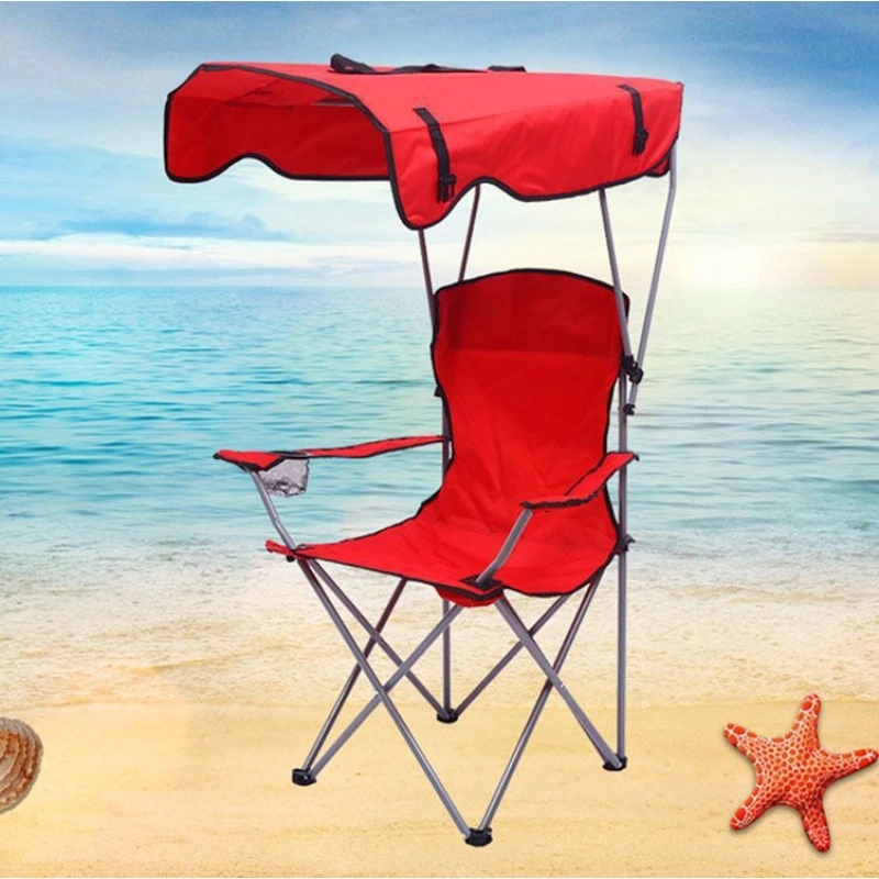 Foldable Beach Chair with Sunshade 7
