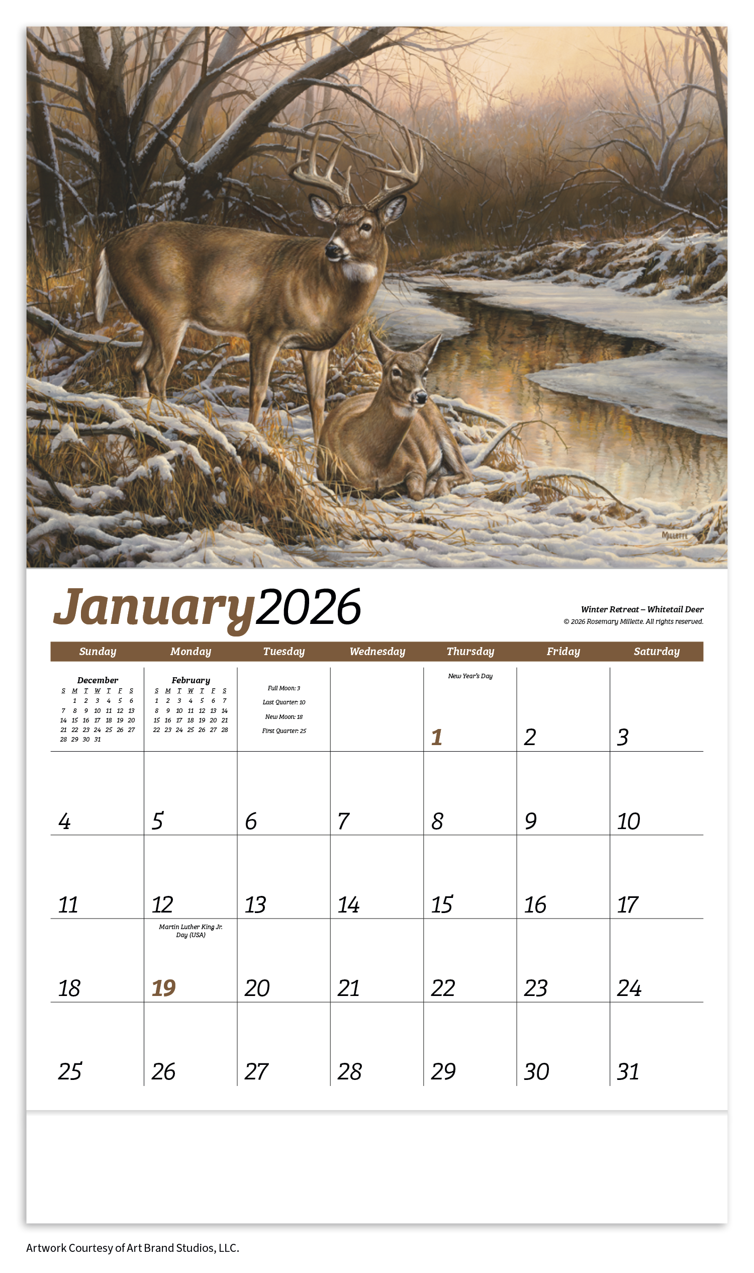 HotLine® Products Wildlife Collection Appointment Calendar - Stapled 29