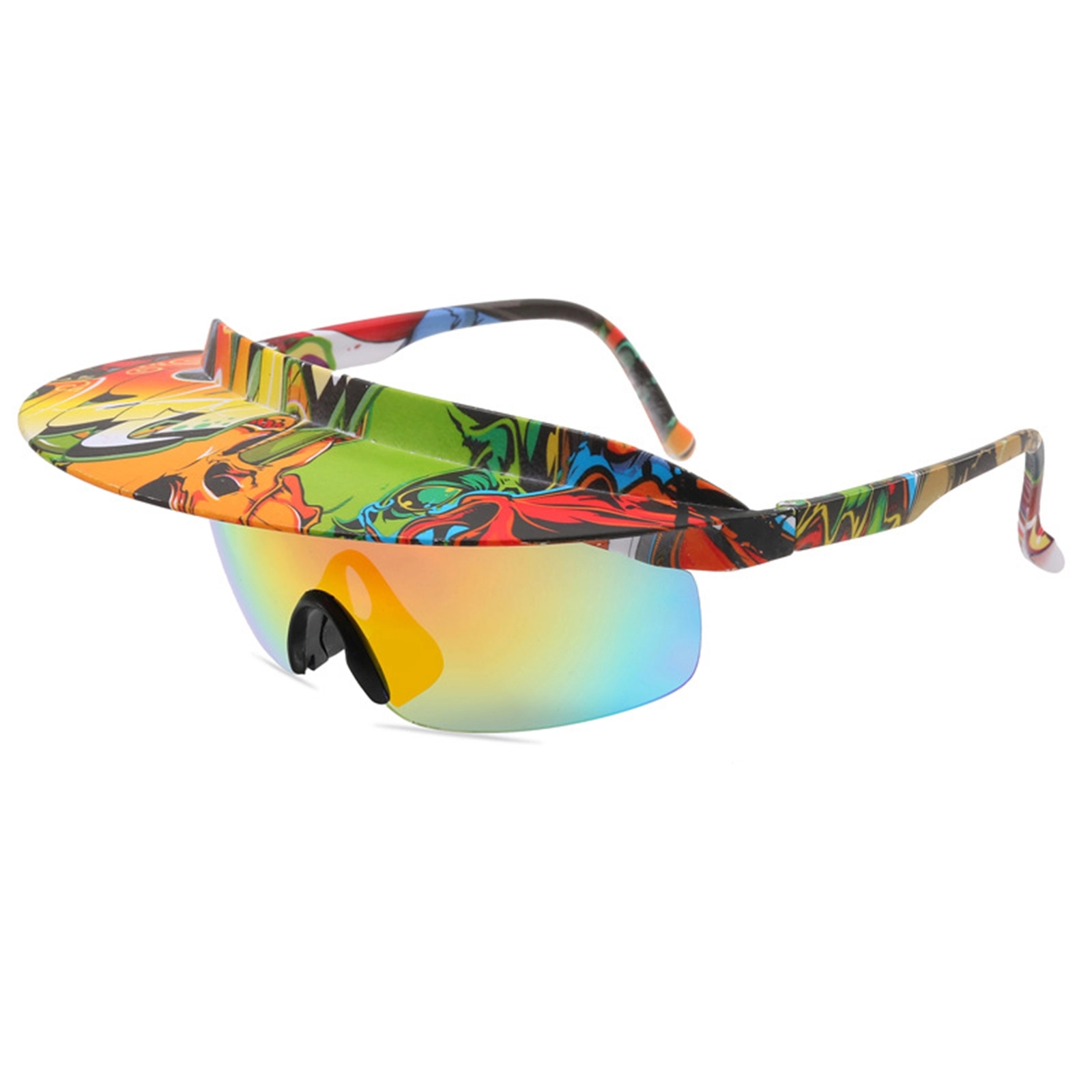 Riding Colorful Brimmed Sunglasses 10