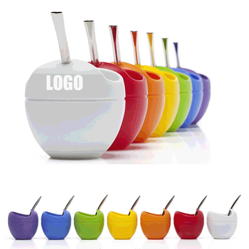 Silicone Yerba Mate Gourd with Straw 1