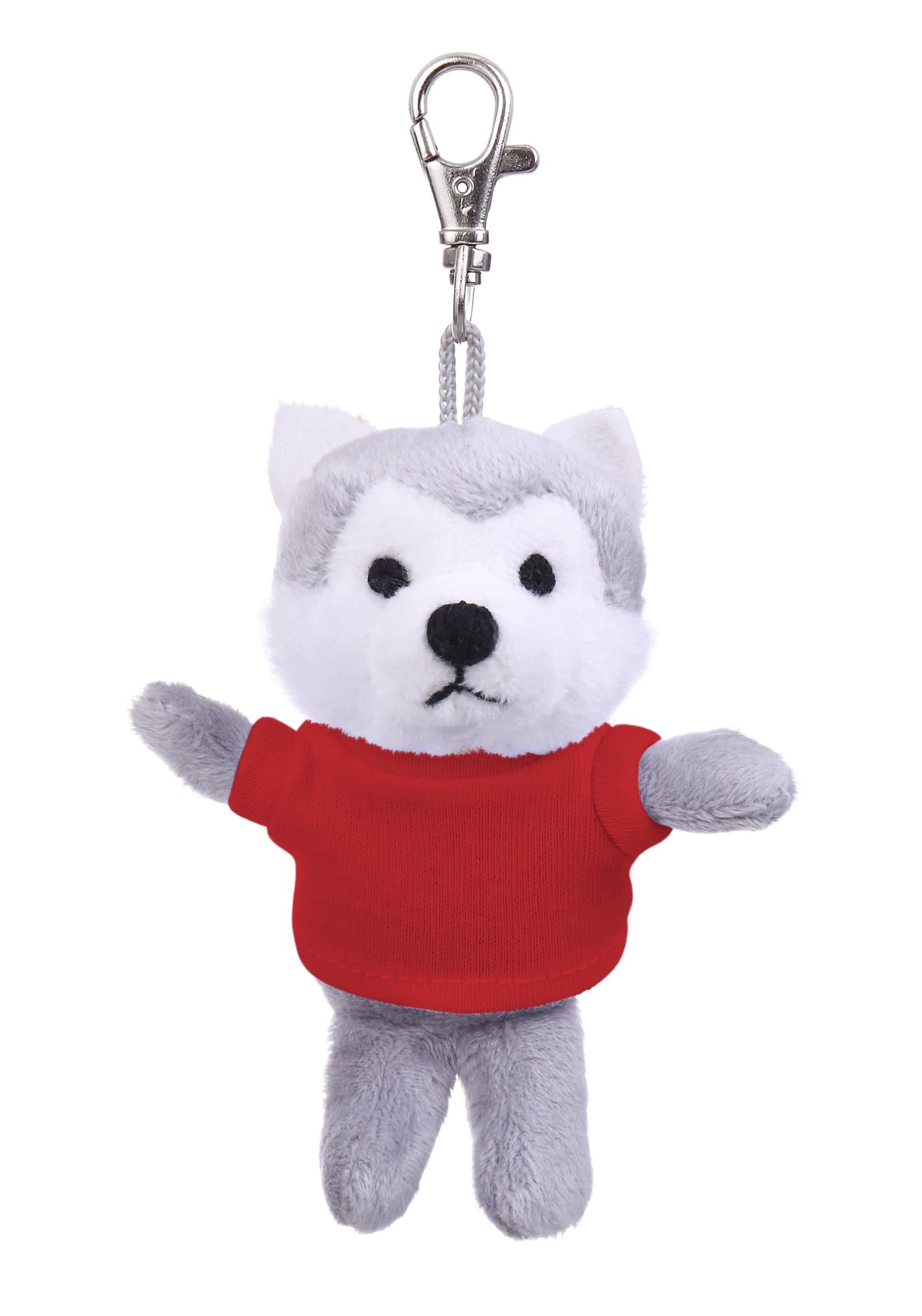 Soft Plush Wolf Keychain with Tee 13