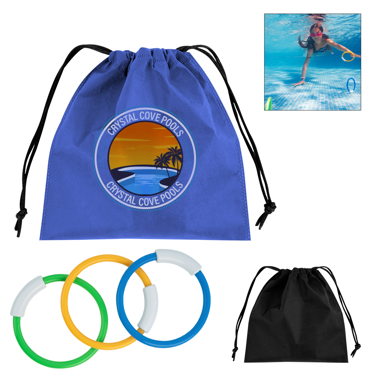 Hide & Go Swim rPET Diving Rings