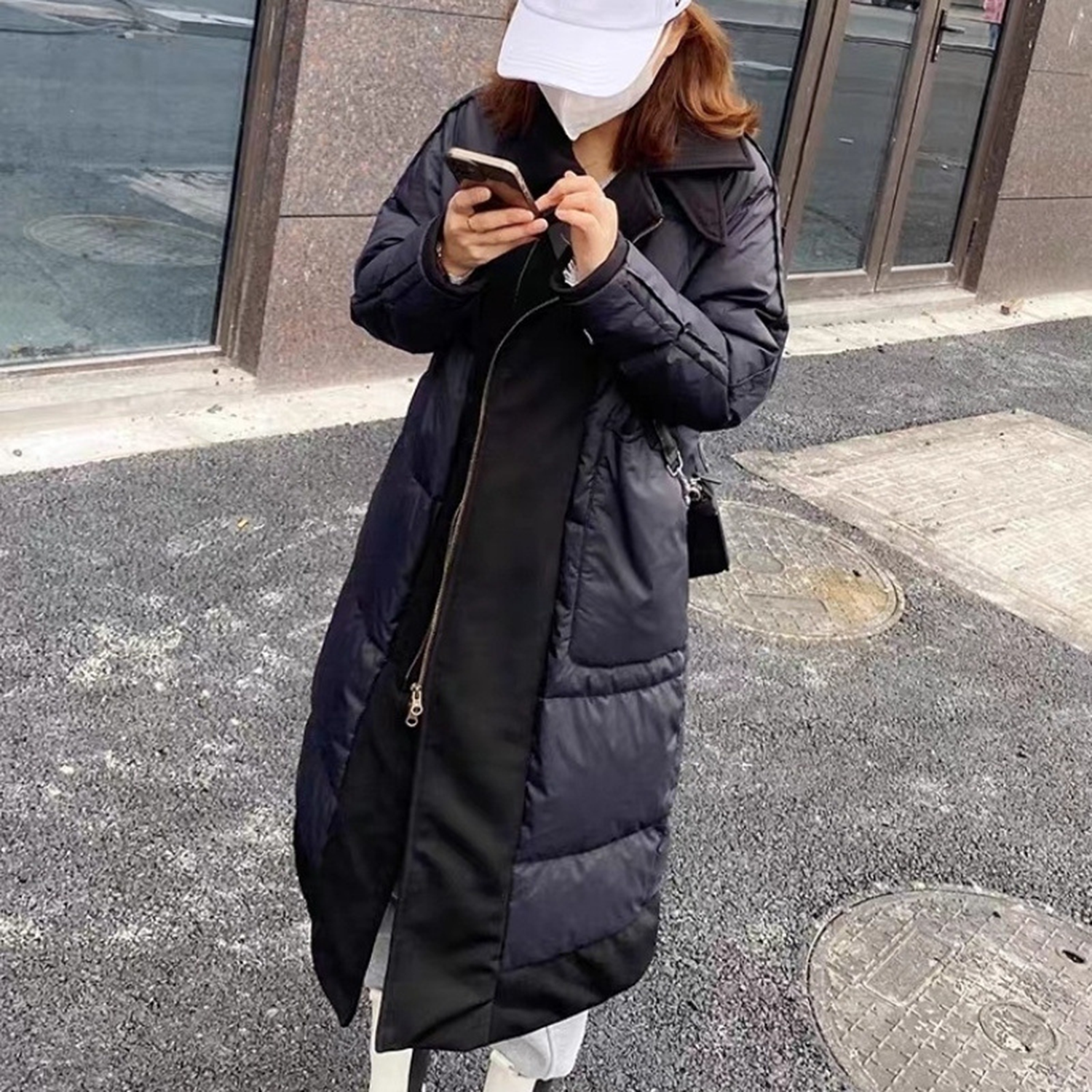 Women's Thickened Down Jacket Long Winter Coat 6